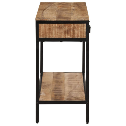 Konsolentisch 100x35x70 cm Raues Massivholz Mango