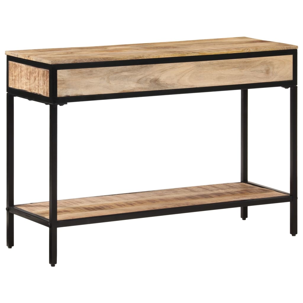 Konsolentisch 100x35x70 cm Raues Massivholz Mango