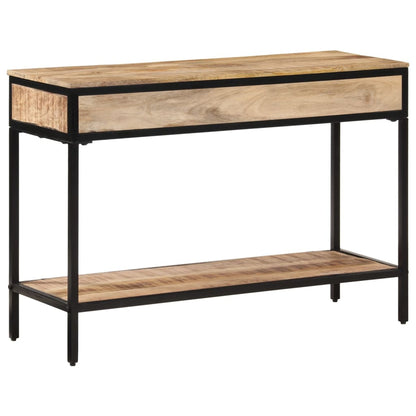 Konsolentisch 100x35x70 cm Raues Massivholz Mango