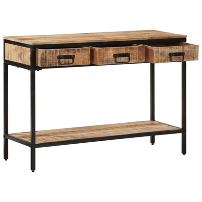 Konsolentisch 100x35x70 cm Raues Massivholz Mango
