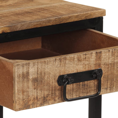 Konsolentisch 100x35x70 cm Raues Massivholz Mango