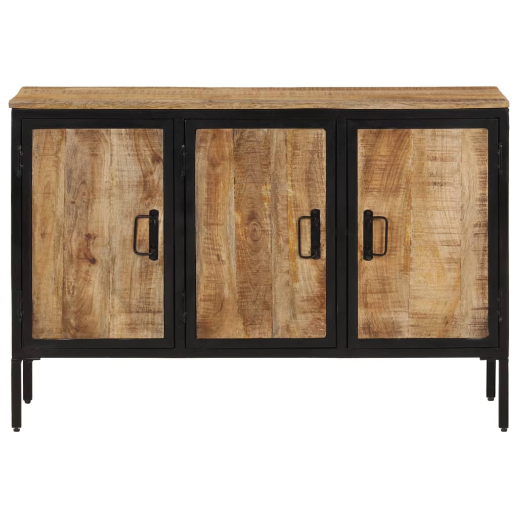 Sideboard 105x35x70 cm Raues Mangoholz