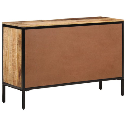 Sideboard 105x35x70 cm Raues Mangoholz