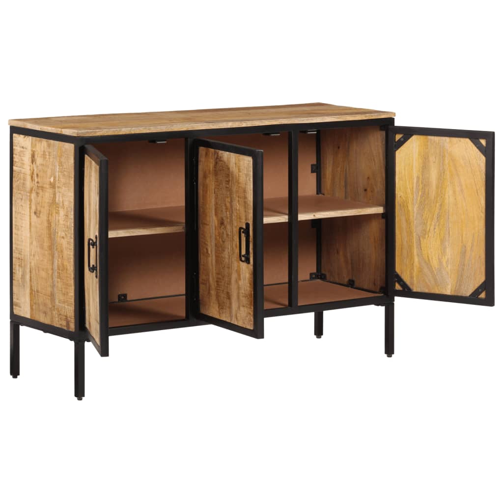 Sideboard 105x35x70 cm Raues Mangoholz