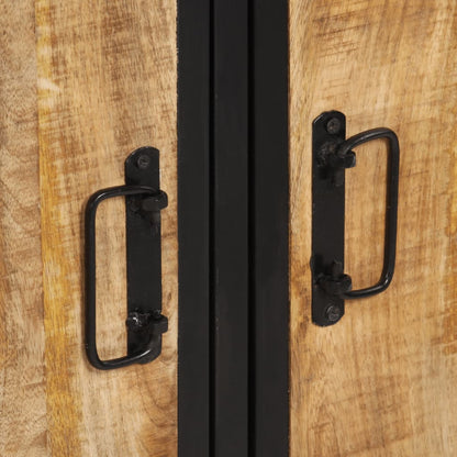 Sideboard 105x35x70 cm Raues Mangoholz