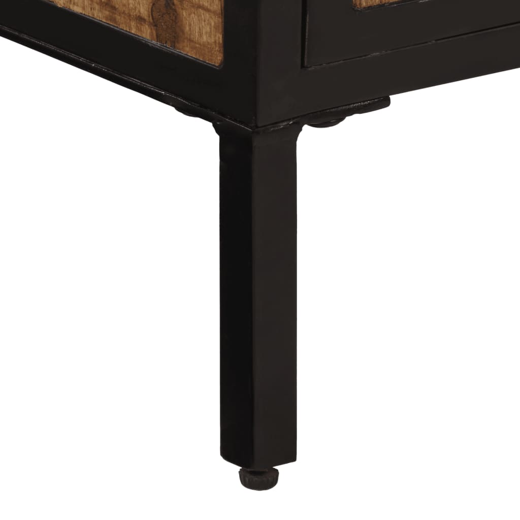 Sideboard 105x35x70 cm Raues Mangoholz