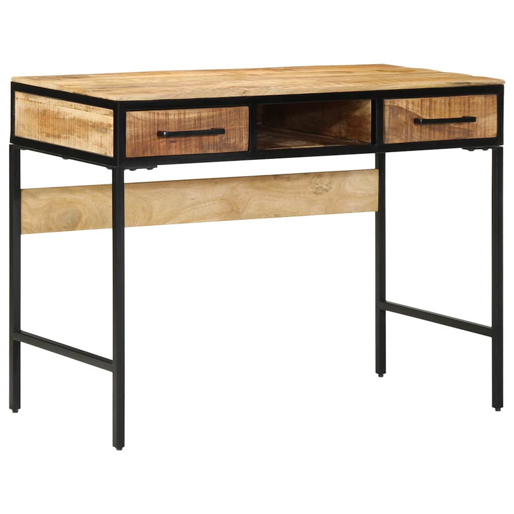 Schreibtisch Braun 100 x 50 x 75 cm massives Mangoholz