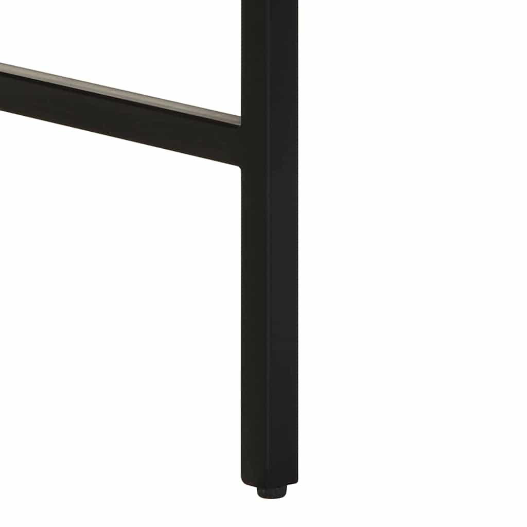 Schreibtisch mit Regal Braun 80 x 50 x 75 cm massives Mangoholz