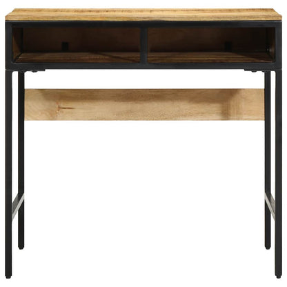 Schreibtisch mit Regal Braun 80 x 50 x 75 cm massives Mangoholz