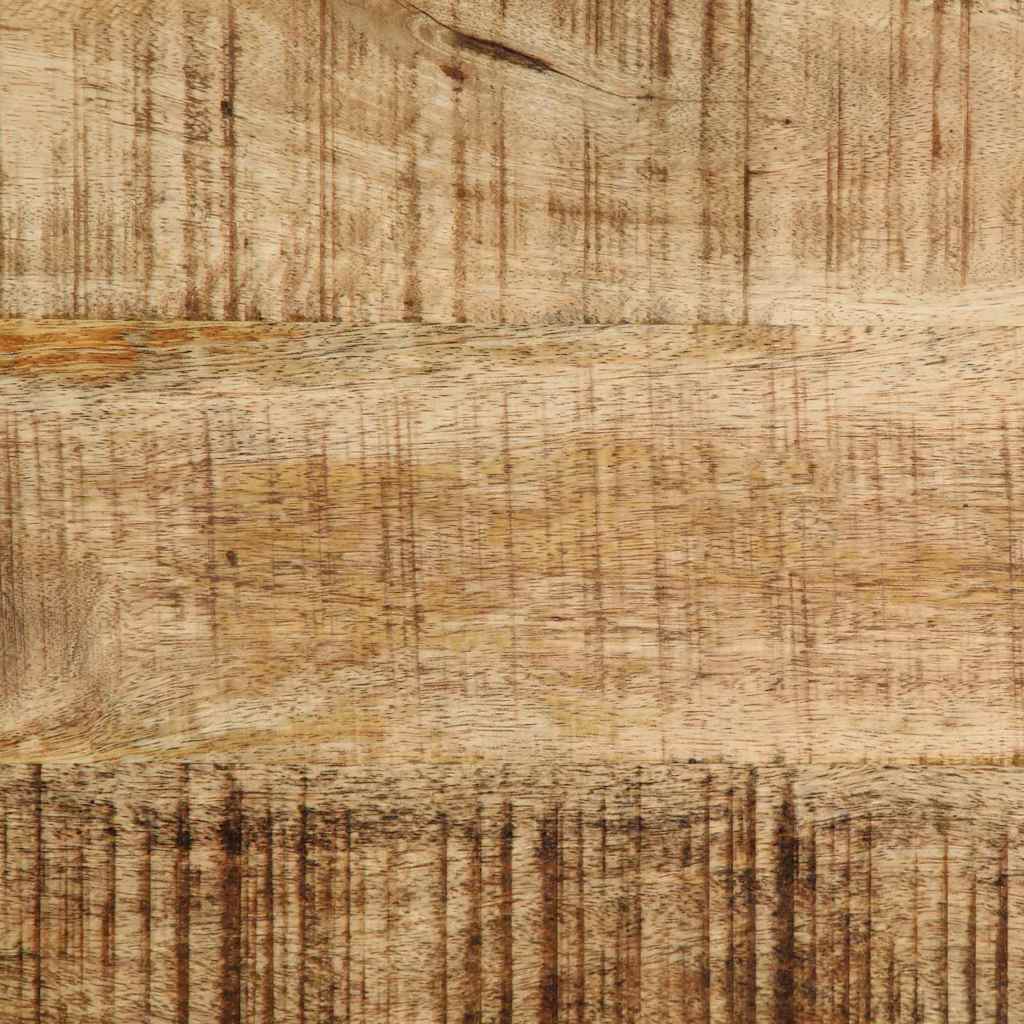 Schreibtisch mit Regal Braun 80 x 50 x 75 cm massives Mangoholz