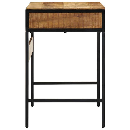 Schreibtisch mit Regal Braun 80 x 50 x 75 cm massives Mangoholz