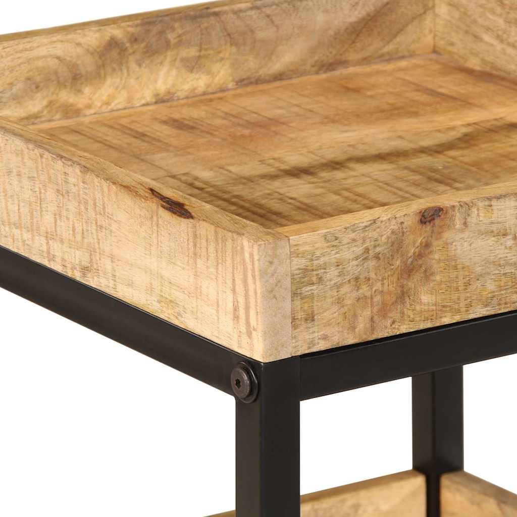 Beistelltisch Braun 35 x 35 x 45 cm massives Mangoholz