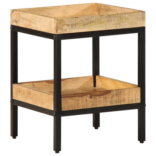 Beistelltisch Braun 35 x 35 x 45 cm massives Mangoholz