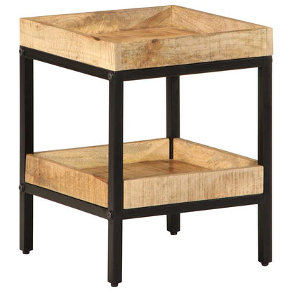 Beistelltisch Braun 35 x 35 x 45 cm massives Mangoholz