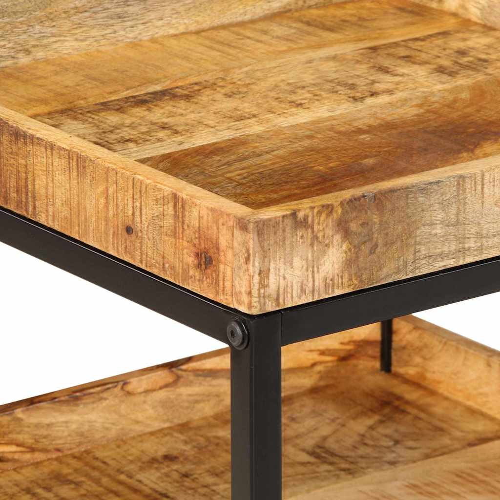 Beistelltisch Braun 45 x 45 x 45 cm massives Mangoholz