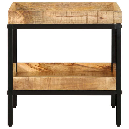 Beistelltisch Braun 45 x 45 x 45 cm massives Mangoholz