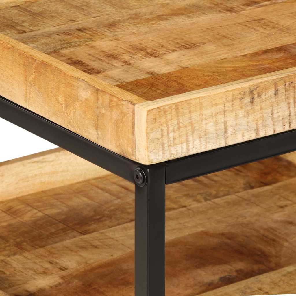 Beistelltisch Braun 55 x 55 x 45 cm massives Mangoholz