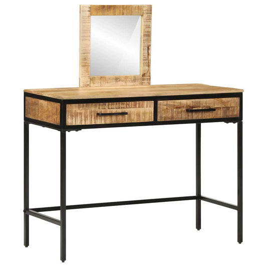 Schminktisch Braun 100 x 40 x 120 cm Massivholz Mango