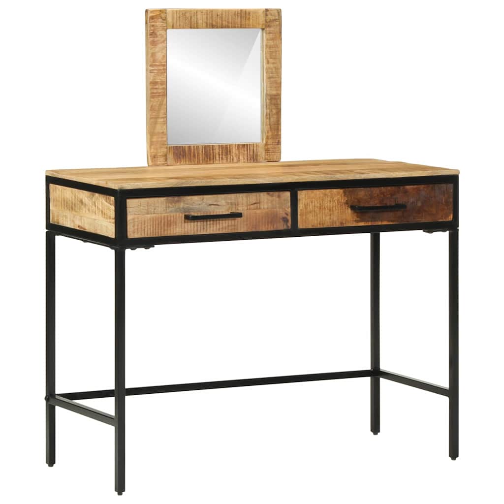 Schminktisch Braun 100 x 40 x 120 cm Massivholz Mango