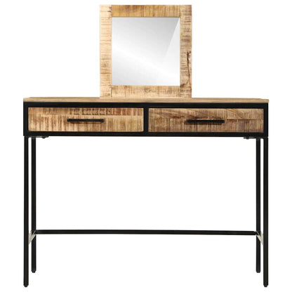 Schminktisch Braun 100 x 40 x 120 cm Massivholz Mango