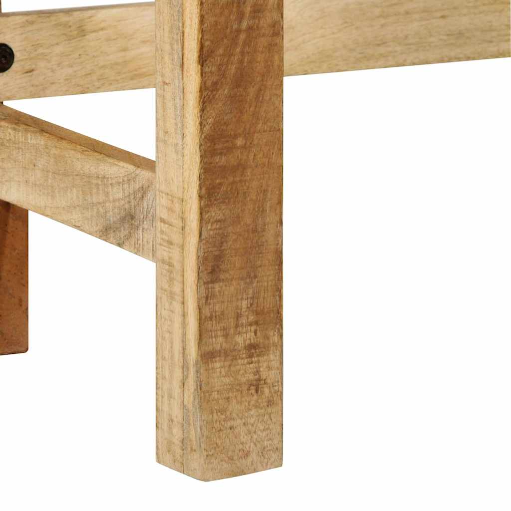 Schminktisch Braun 100 x 40 x 120 cm Massivholz Mango