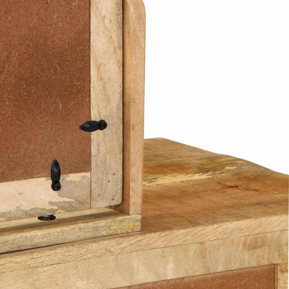 Schminktisch Braun 100 x 40 x 120 cm Massivholz Mango
