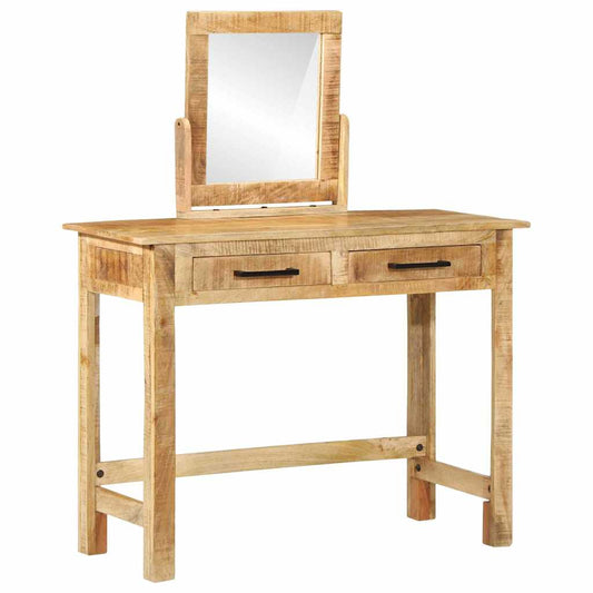 Schminktisch Braun 100 x 40 x 120 cm Massivholz Mango