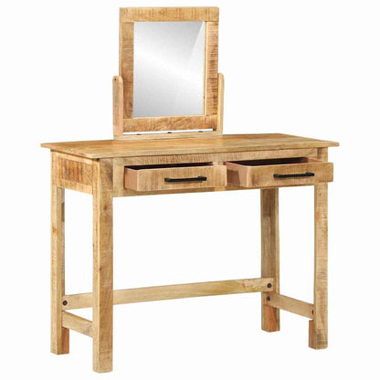 Schminktisch Braun 100 x 40 x 120 cm Massivholz Mango