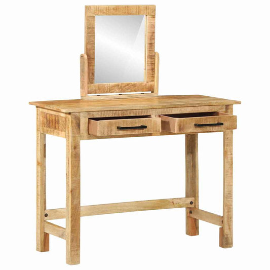 Schminktisch Braun 100 x 40 x 120 cm Massivholz Mango