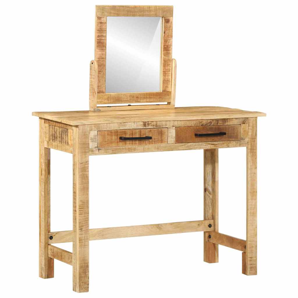Schminktisch Braun 100 x 40 x 120 cm Massivholz Mango