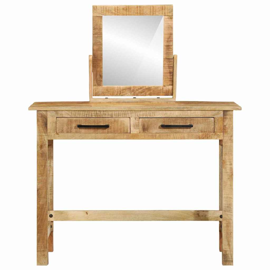 Schminktisch Braun 100 x 40 x 120 cm Massivholz Mango