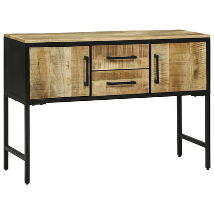 Konsolentisch mit Tür Braun 100 x 35 x 70 cm massives Mangoholz