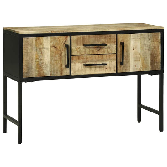 Konsolentisch mit Tür Braun 100 x 35 x 70 cm massives Mangoholz
