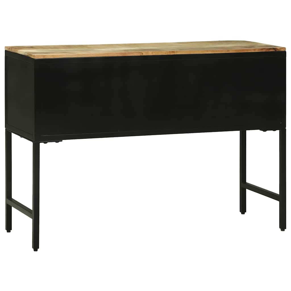 Konsolentisch mit Tür Braun 100 x 35 x 70 cm massives Mangoholz