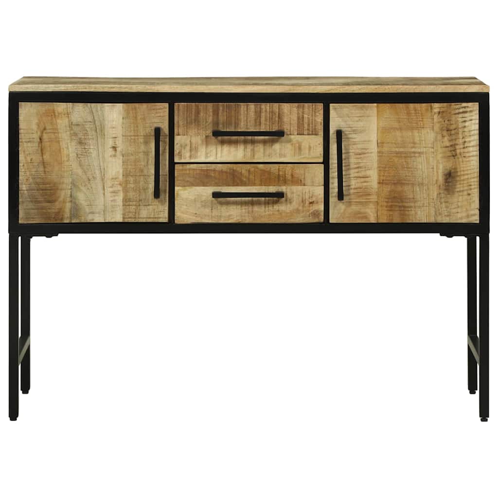 Konsolentisch mit Tür Braun 100 x 35 x 70 cm massives Mangoholz