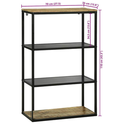 Bücherregal Braun 70 x 35 x 110 cm Massivholz Mango