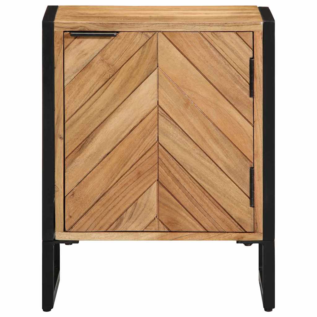 Nachttisch Braun 40 x 30 x 50 cm Massivholz Akazie