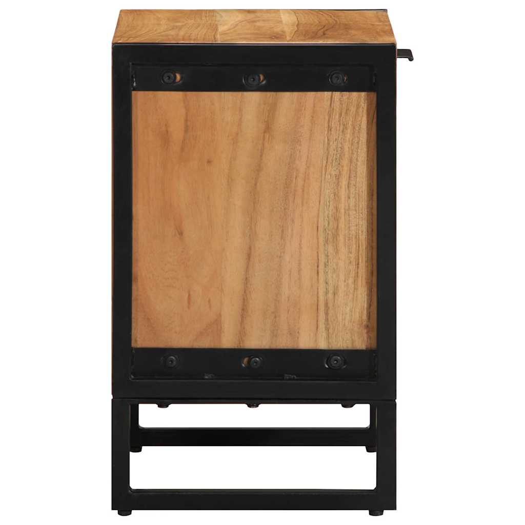 Nachttisch Braun 40 x 30 x 50 cm Massivholz Akazie