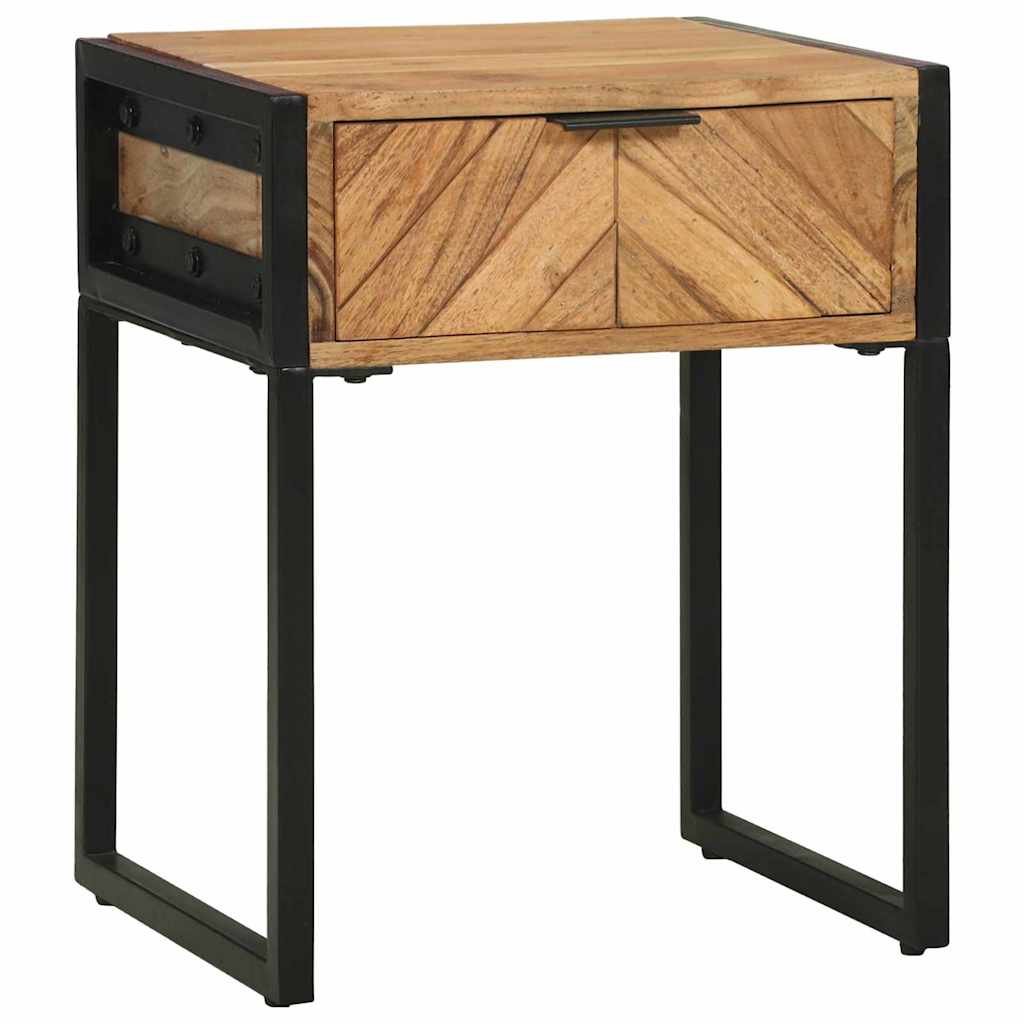 Nachttisch Braun 40 x 35 x 50 cm Massivholz Akazie