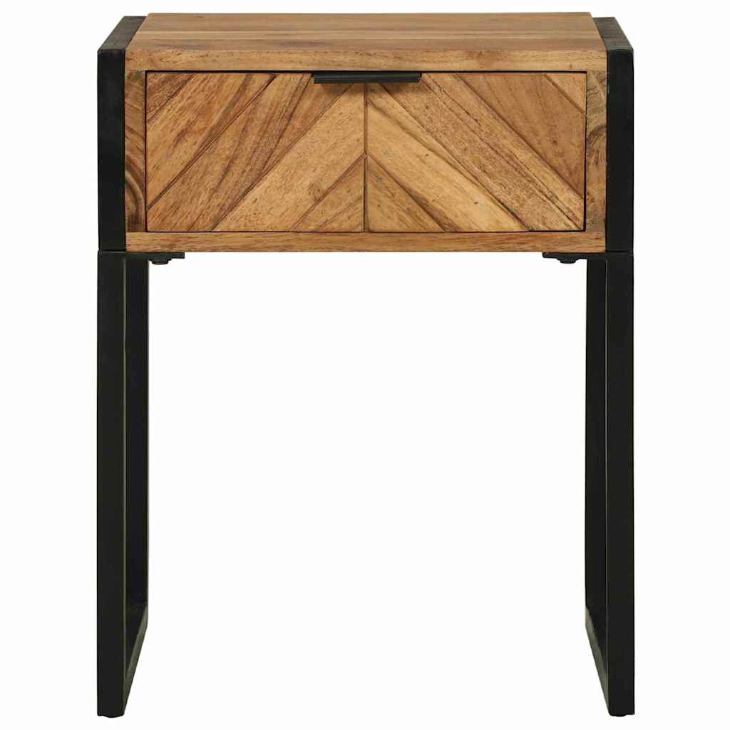 Nachttisch Braun 40 x 35 x 50 cm Massivholz Akazie