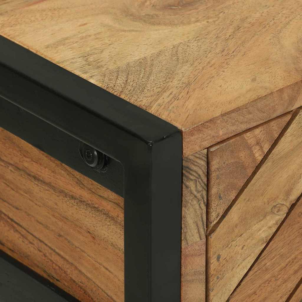 Konsolentisch Braun 90 x 35 x 75 cm massives Mangoholz