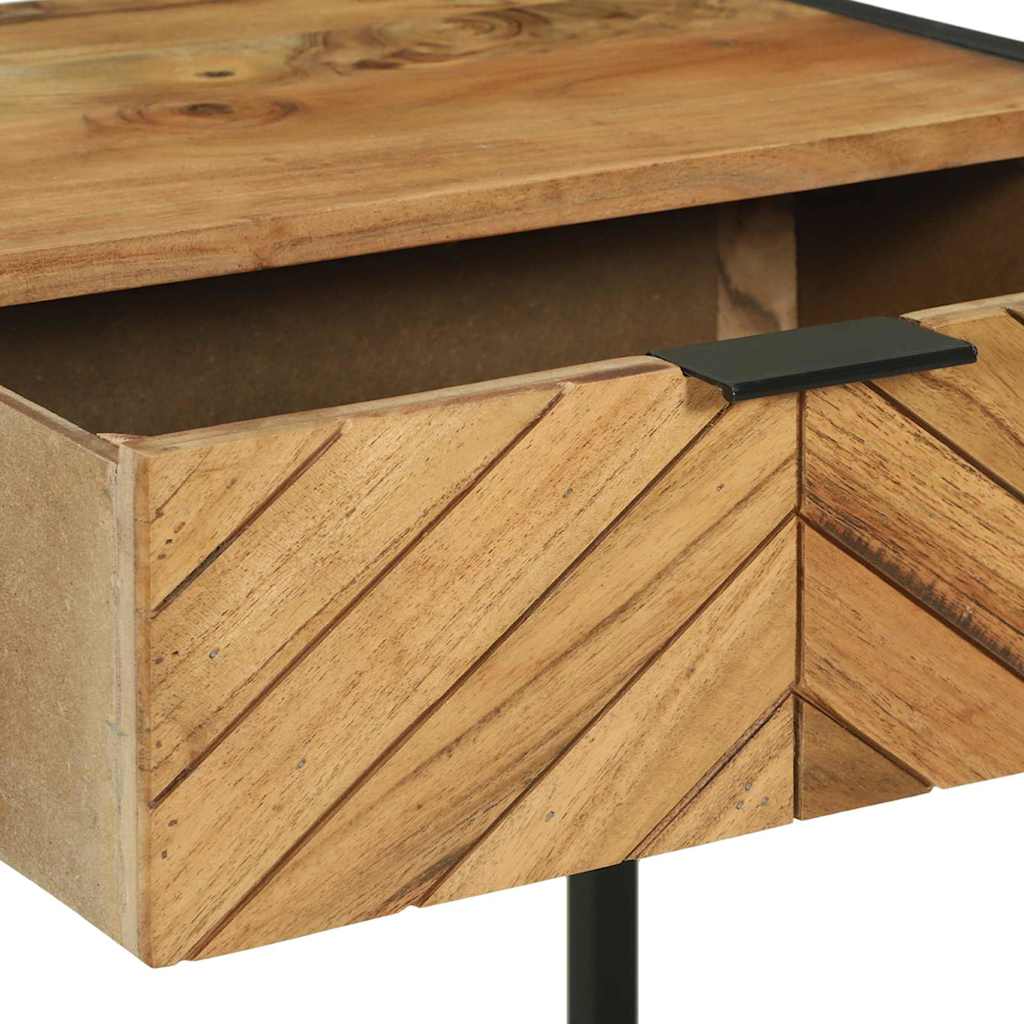Konsolentisch Braun 90 x 35 x 75 cm massives Mangoholz