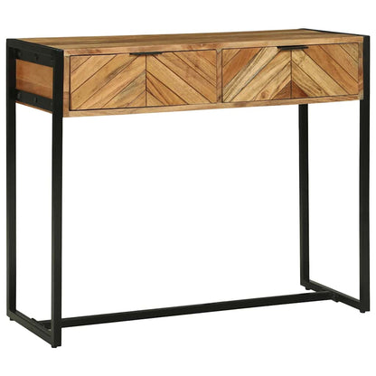 Konsolentisch Braun 90 x 35 x 75 cm massives Mangoholz