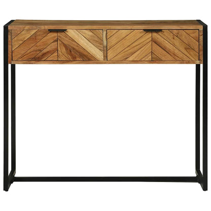 Konsolentisch Braun 90 x 35 x 75 cm massives Mangoholz