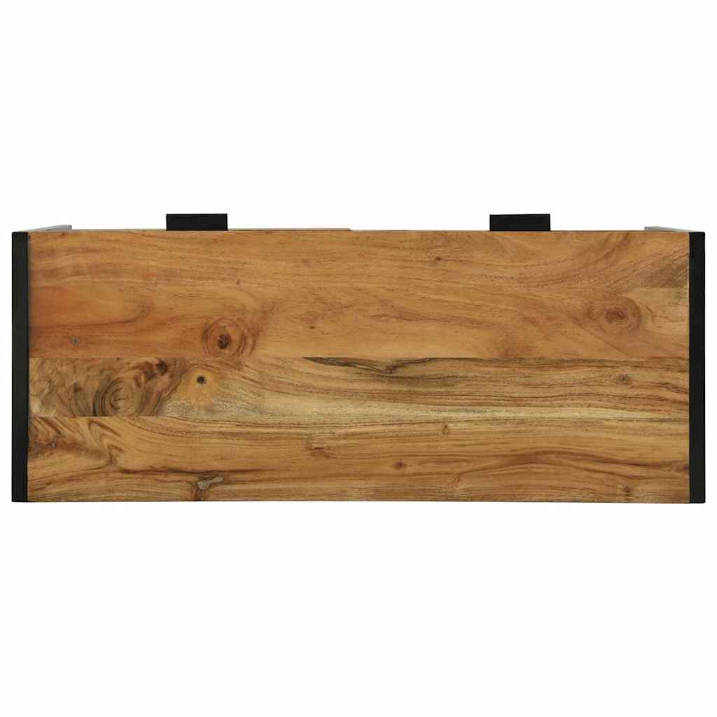 Konsolentisch Braun 90 x 35 x 75 cm massives Mangoholz