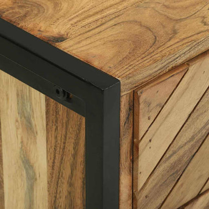 Konsolentisch Braun 90 x 35 x 80 cm massives Mangoholz
