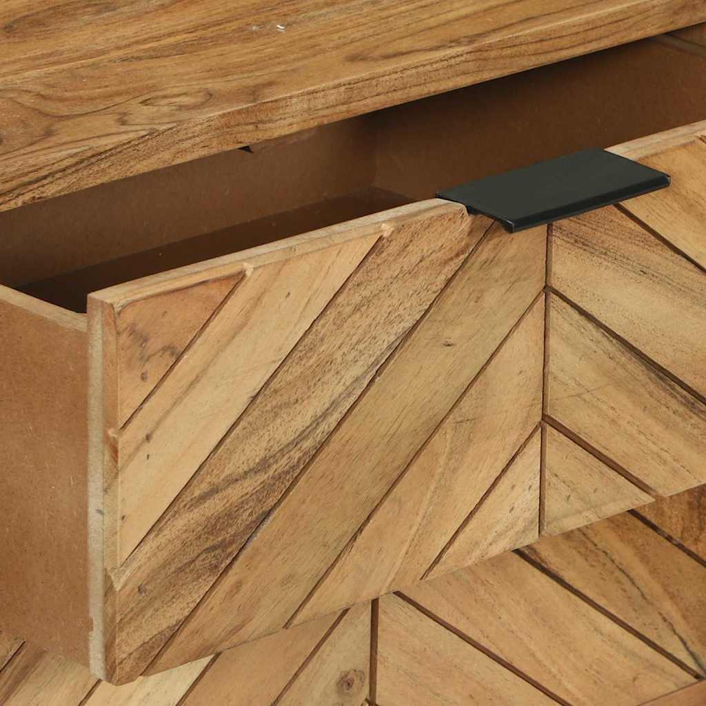 Konsolentisch Braun 90 x 35 x 80 cm massives Mangoholz