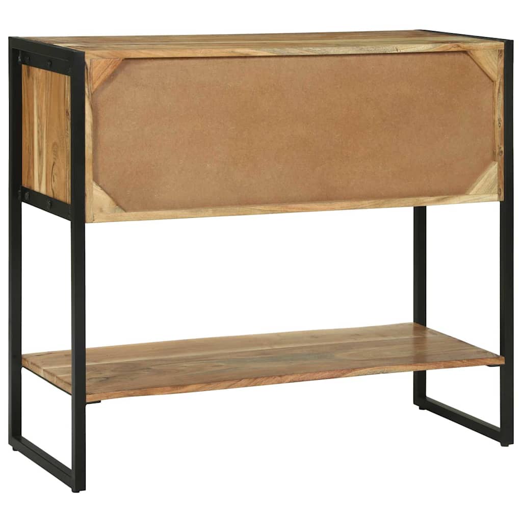 Konsolentisch Braun 90 x 35 x 80 cm massives Mangoholz