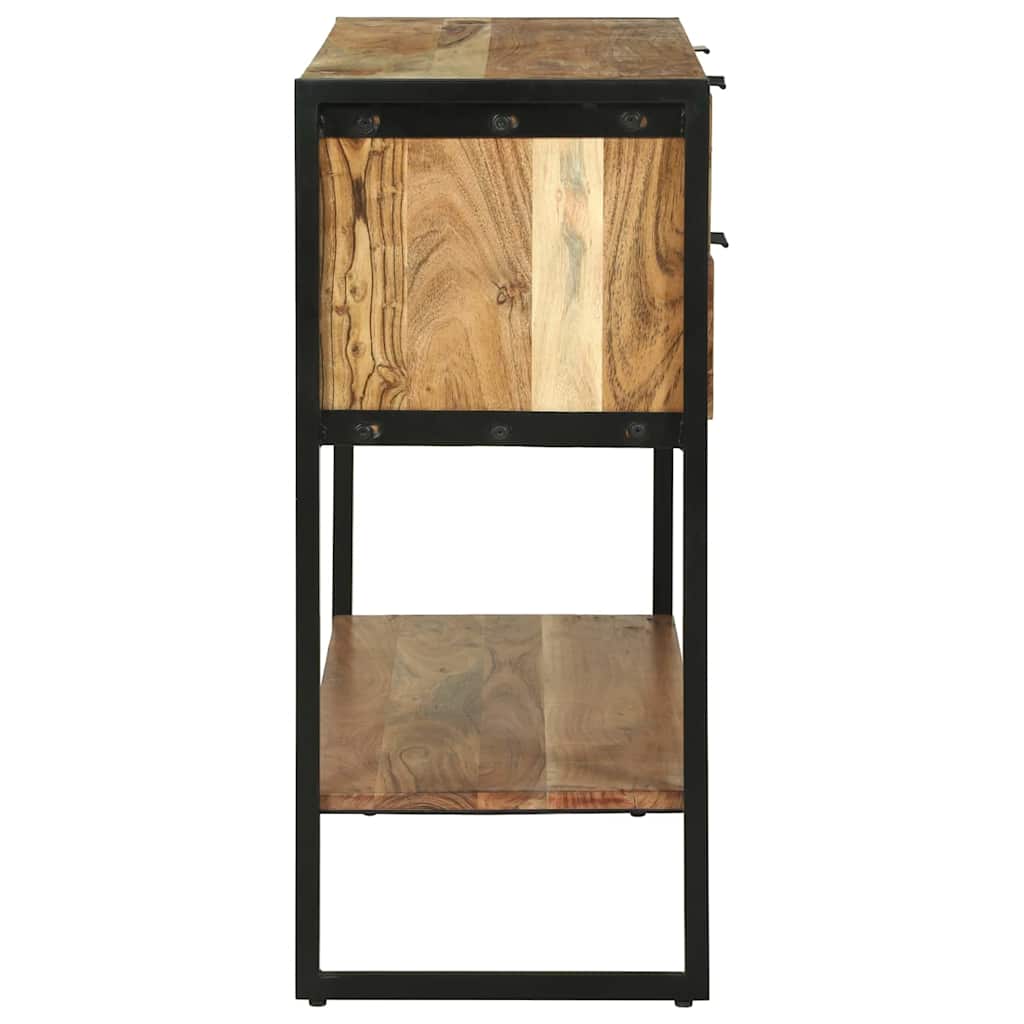 Konsolentisch Braun 90 x 35 x 80 cm massives Mangoholz