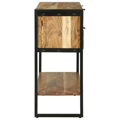 Konsolentisch Braun 90 x 35 x 80 cm massives Mangoholz